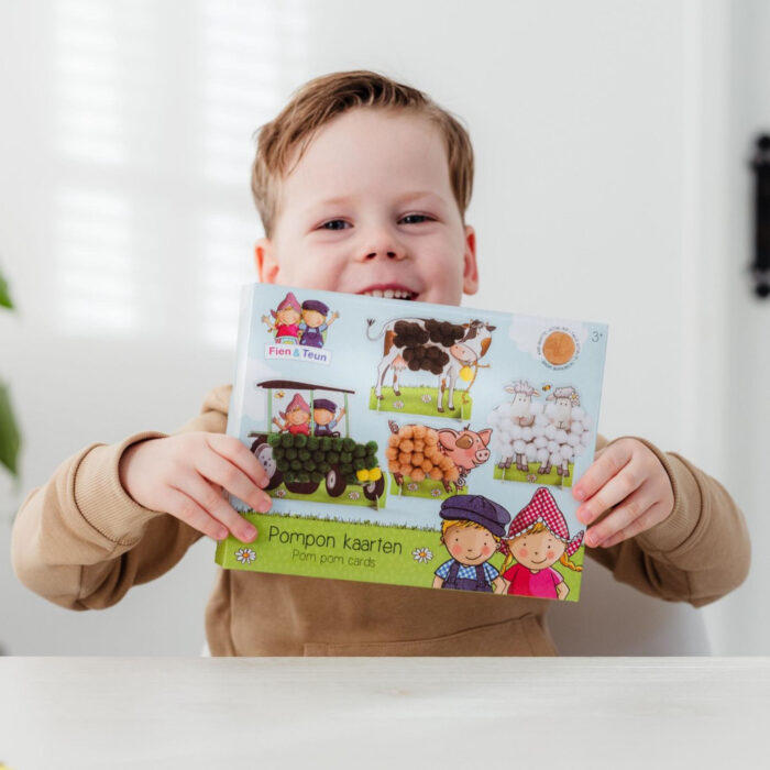 Fien En Teun Pompom Plakken Knutselset - Afbeelding 4