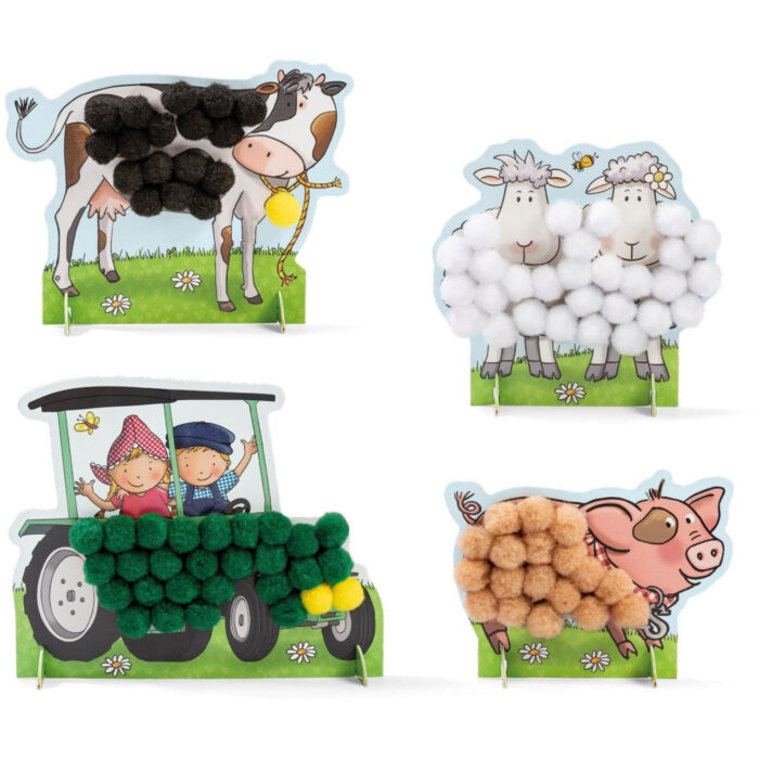 Fien En Teun Pompom Plakken Knutselset - Afbeelding 5