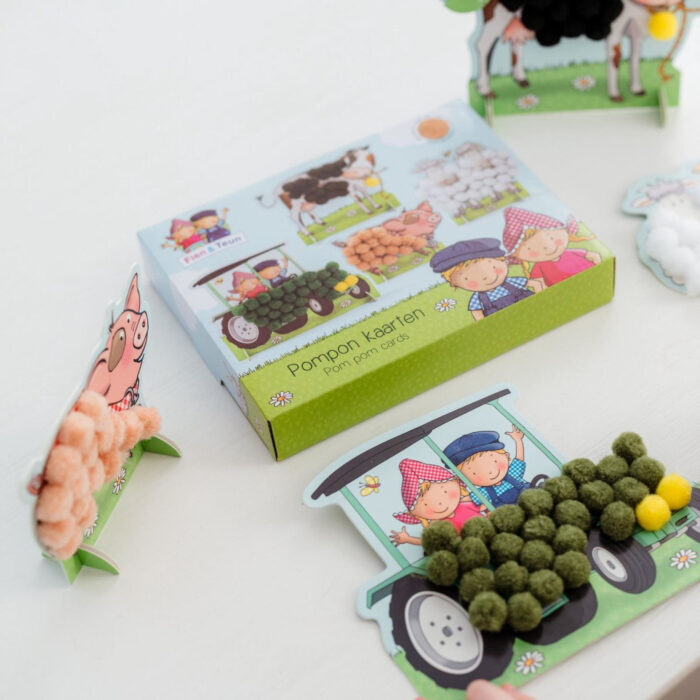 Fien En Teun Pompom Plakken Knutselset - Afbeelding 6