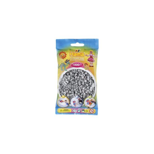 Hama Strijkkralen 1000 Stuks Grijs
