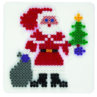 Hama Strijkkralen Grondplaat Kerstman Wit - Afbeelding 3
