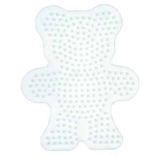 Hama Strijkkralen Grondplaat Beer Wit - Afbeelding 2