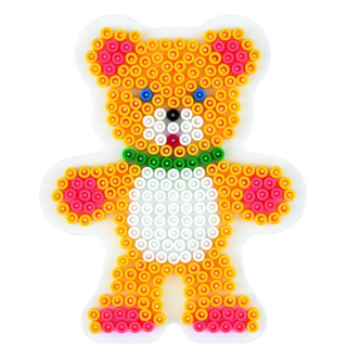 Hama Strijkkralen Grondplaat Beer Wit - Afbeelding 3