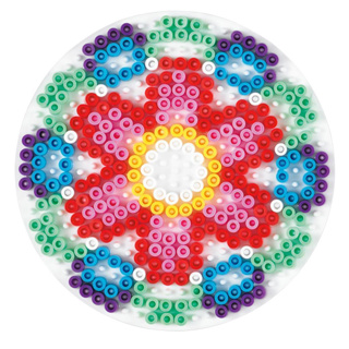 Hama Strijkkralen Grondplaat Rond Medium Wit - Afbeelding 3