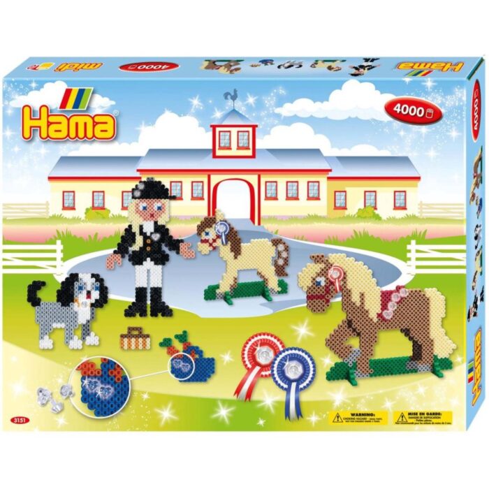 Hama strijkkralen set paardenshow 4000 delig