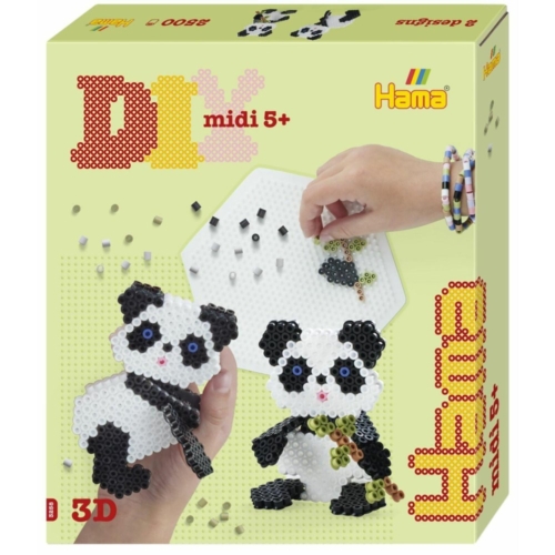 Hama strijkkralen 3D panda set 2500 delig