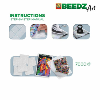 SES BEEDZ ART: Strijkkralen Paard Fantasie - Afbeelding 3
