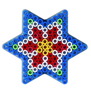 Hama Maxi Strijkkralen Grondplaat Ster Transparant - Afbeelding 3