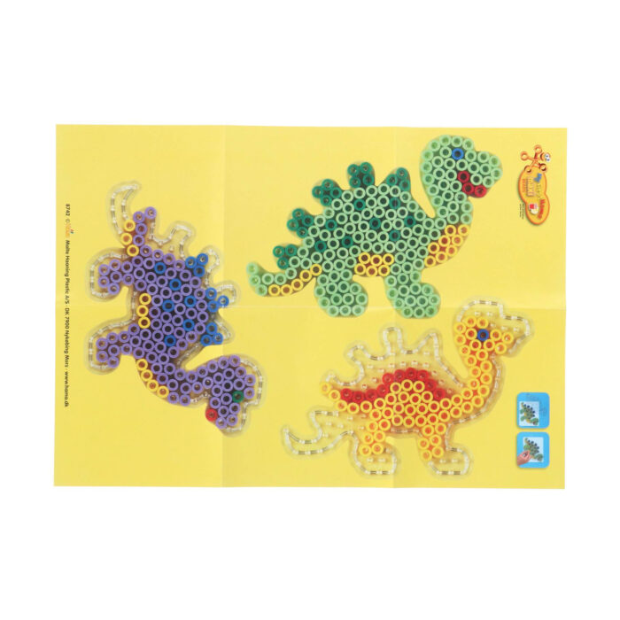 Hama strijkkralen maxi 600 stuks dino's in box - Afbeelding 5