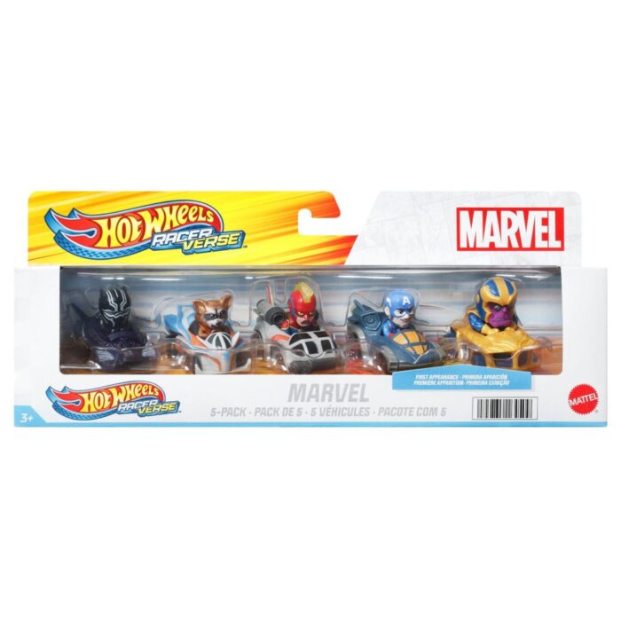 Hot Wheels racevers Marvel 5 pack