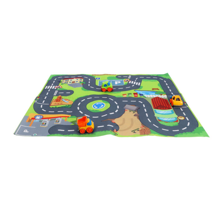 Kiddy Go speelmat met 3 auto's pre school - Afbeelding 5