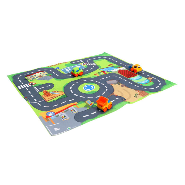 Kiddy Go speelmat met 3 auto's pre school - Afbeelding 6