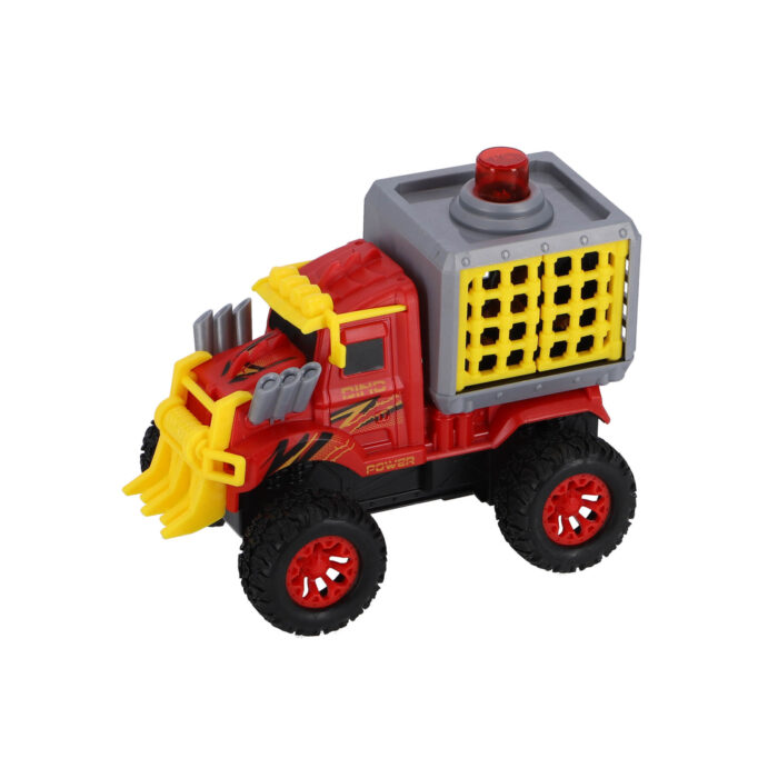 Truck met Dino in Kooi met Licht en Geluid 17 cm - Afbeelding 2
