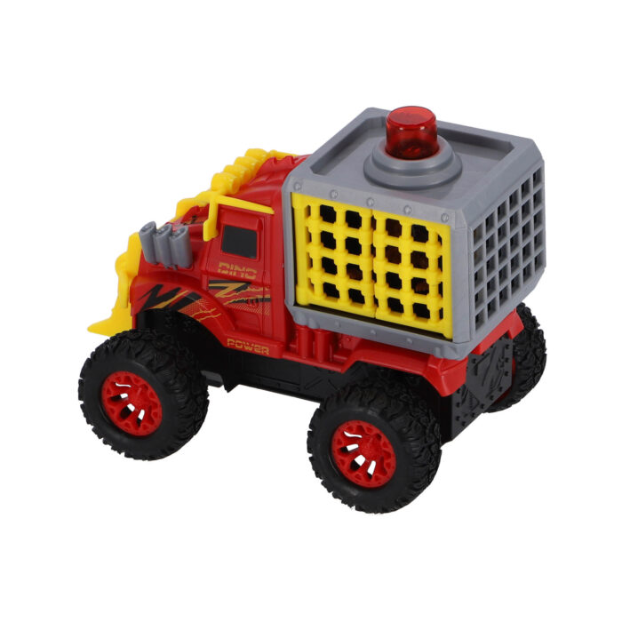 Truck met Dino in Kooi met Licht en Geluid 17 cm - Afbeelding 3