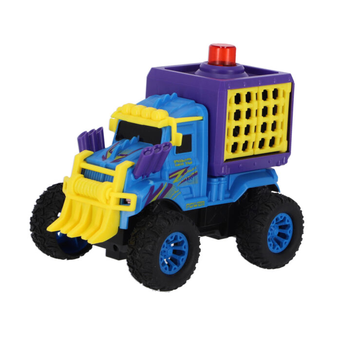 Truck met Dino in Kooi met Licht en Geluid 17 cm - Afbeelding 6