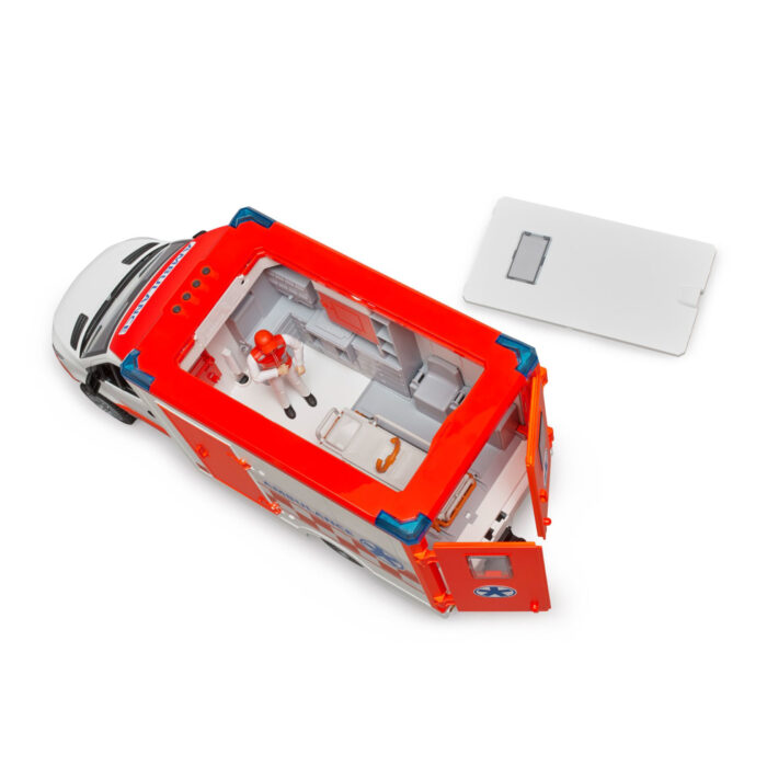 Bruder Mercedes Benz Sprinter Ambulance met Chauffeur + Licht en Geluid - Afbeelding 4