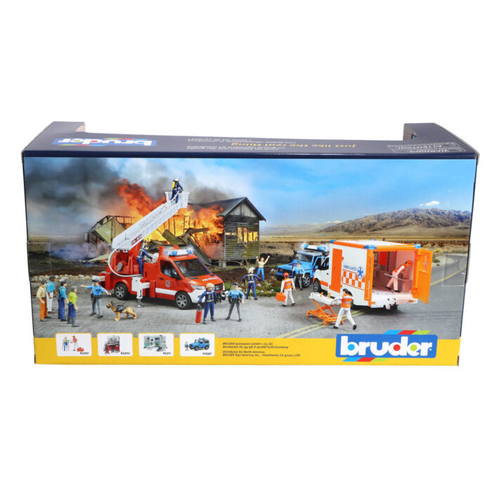 Bruder Mercedes Benz Sprinter Ambulance met Chauffeur + Licht en Geluid - Afbeelding 6