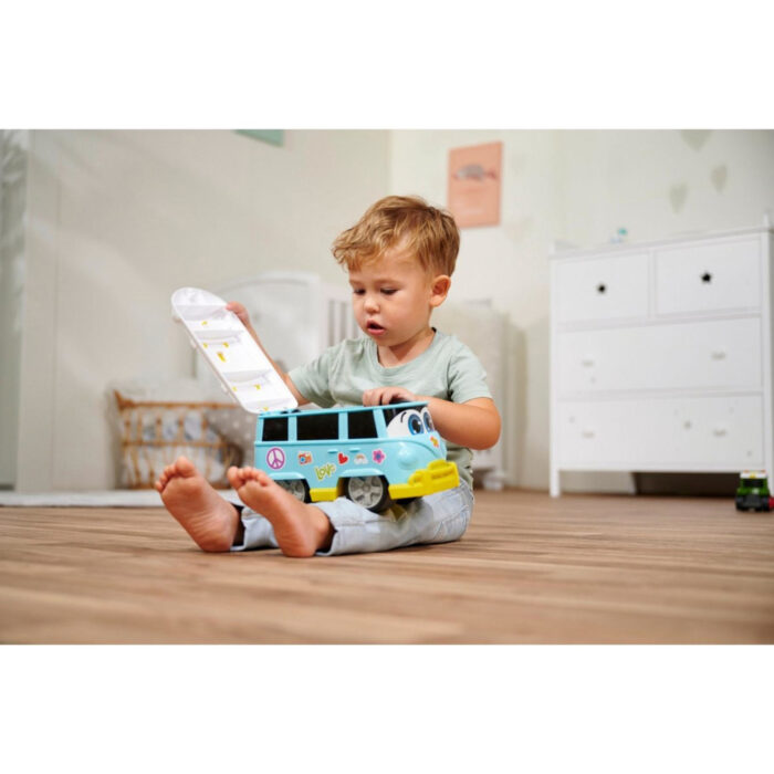 Bus Dickie Sunny surfer bus 25 cm met stickers - Afbeelding 3