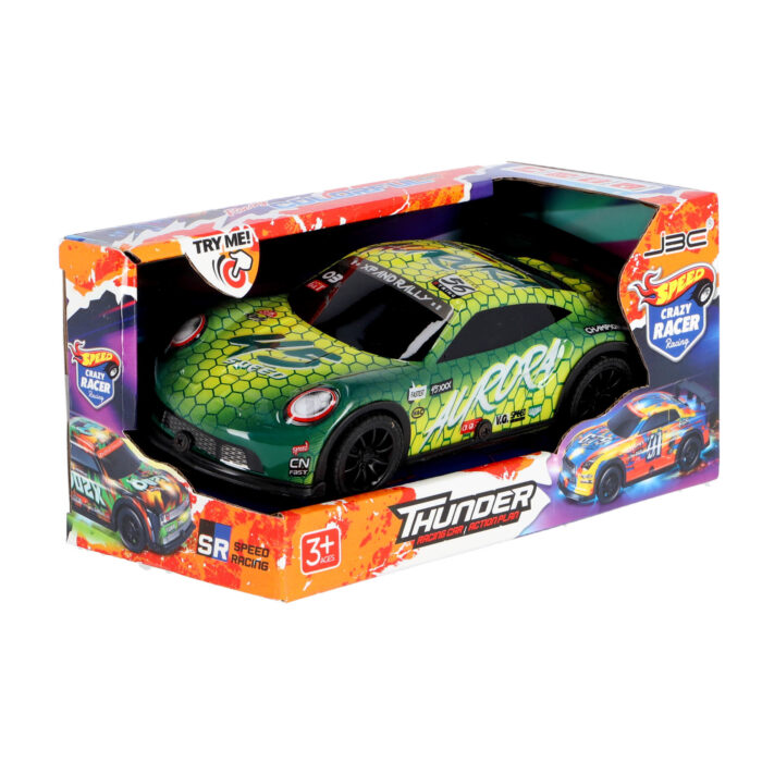 Auto Thunder met licht en geluid Crazy Racer - Afbeelding 5