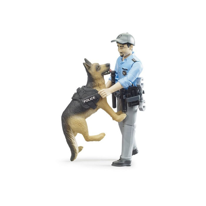 Bruder Figuur Politie Met Hond B World - Afbeelding 2