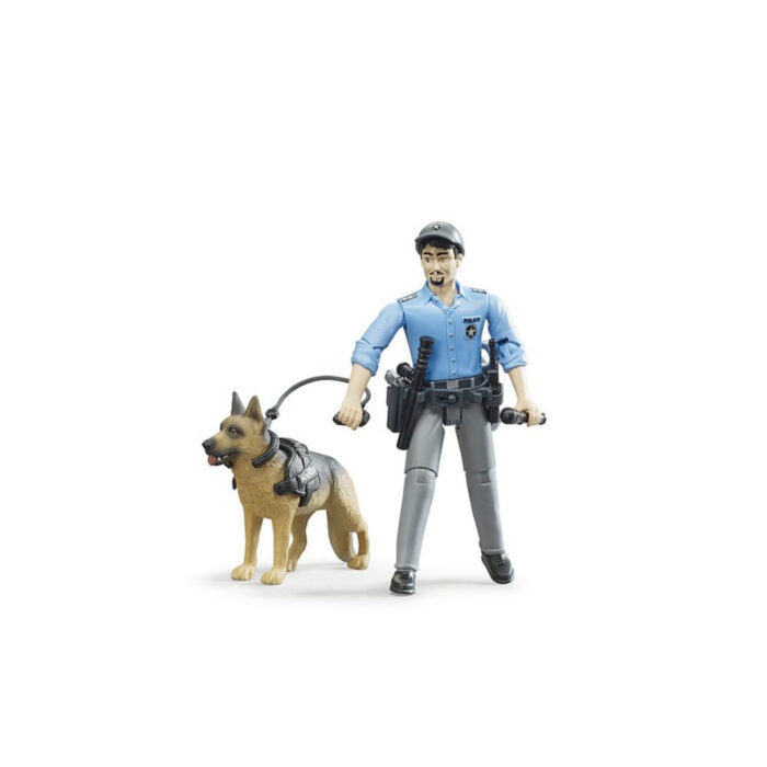 Bruder Figuur Politie Met Hond B World - Afbeelding 4