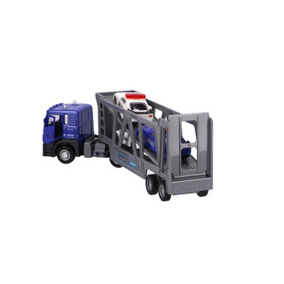 Rapid Wheels vrachtwagen pull back diecast met 3 auto's - Afbeelding 4