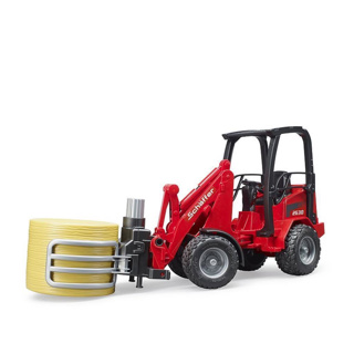 Bruder Shovel Schaeffer 2630 Balengrijper Met Ronde Hooibaal - Afbeelding 5