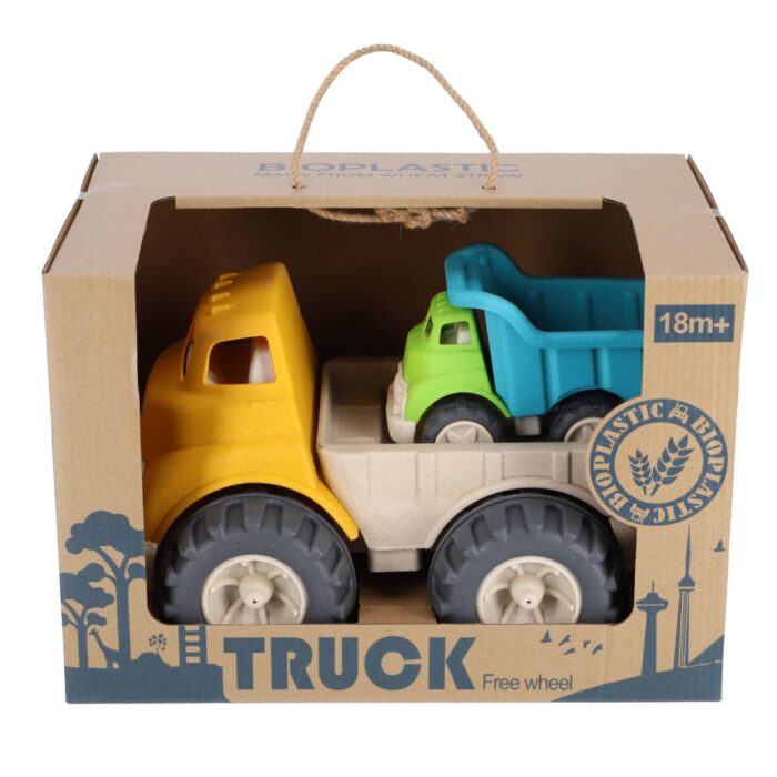 Jipy bioplastic Bouwvoertuigenset