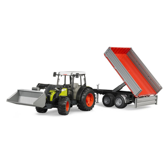 Bruder Tractor Claas Nectis 267 F Met Aanhanger - Afbeelding 2