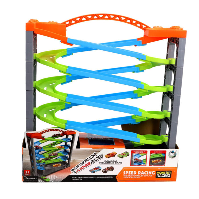 Racebaan deluxe met 5 lagen en 2 auto's - Afbeelding 5