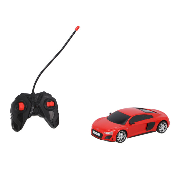 Radiografisch bestuurbare auto audi 1:24 r8 coupé rood - Afbeelding 2