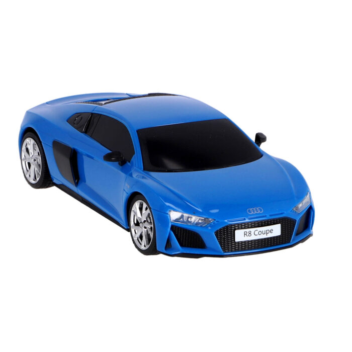 Radiografisch bestuurbare auto audi 1:24 r8 coupé  blauw - Afbeelding 4