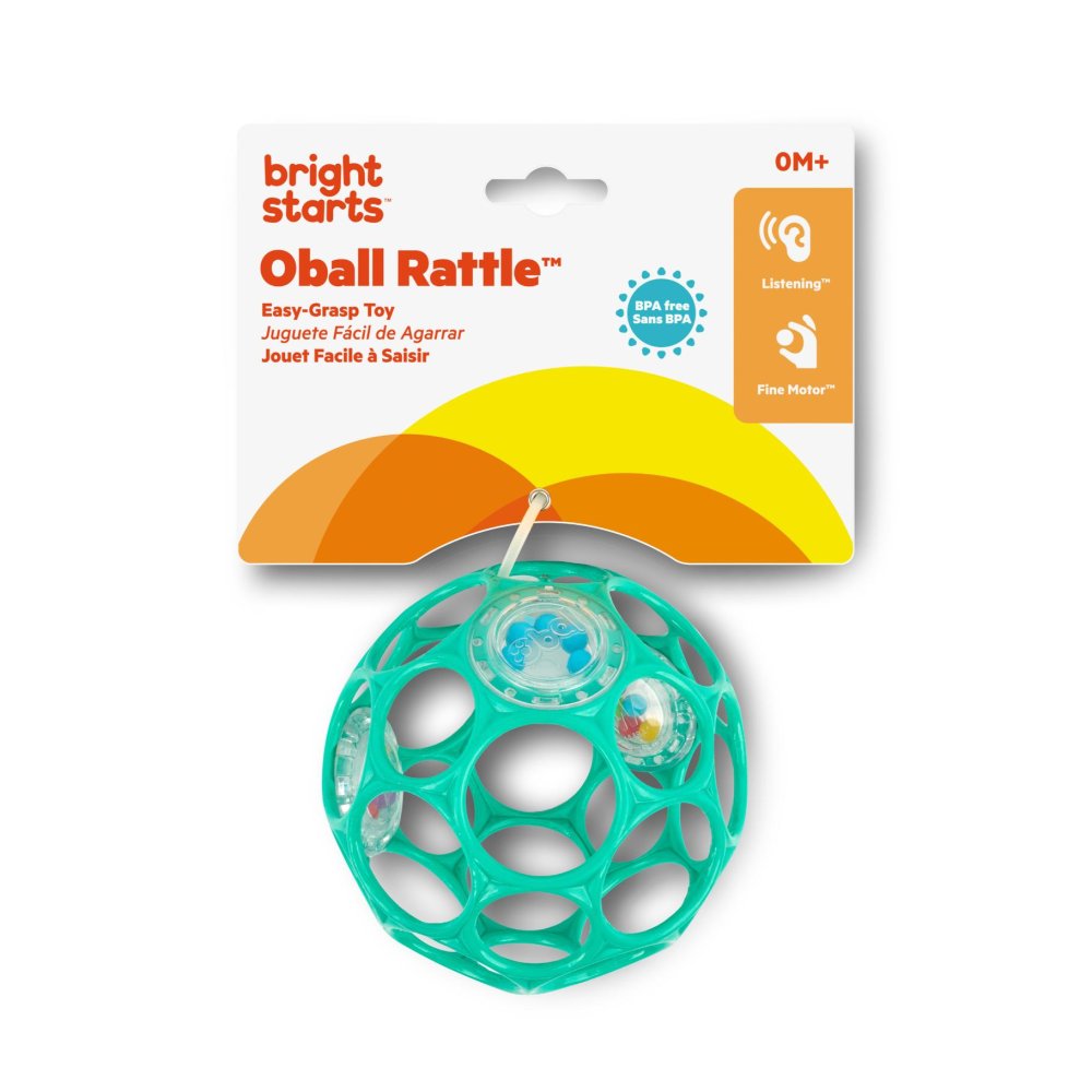 Oball Rattle easy grip groen
