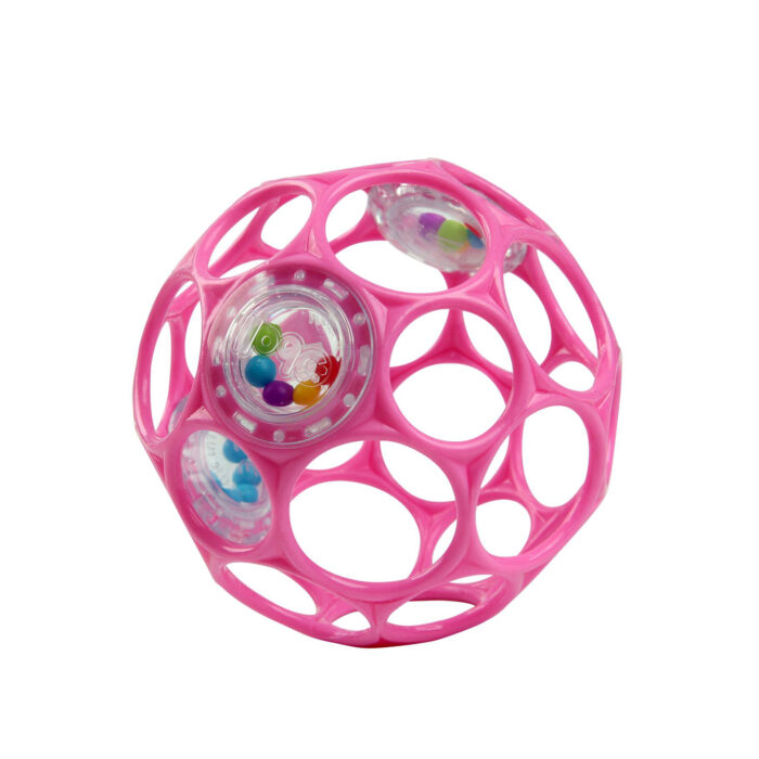 Oball Rattle easy grip roze - Afbeelding 2