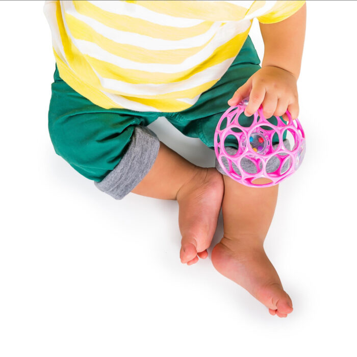 Oball Rattle easy grip roze - Afbeelding 4