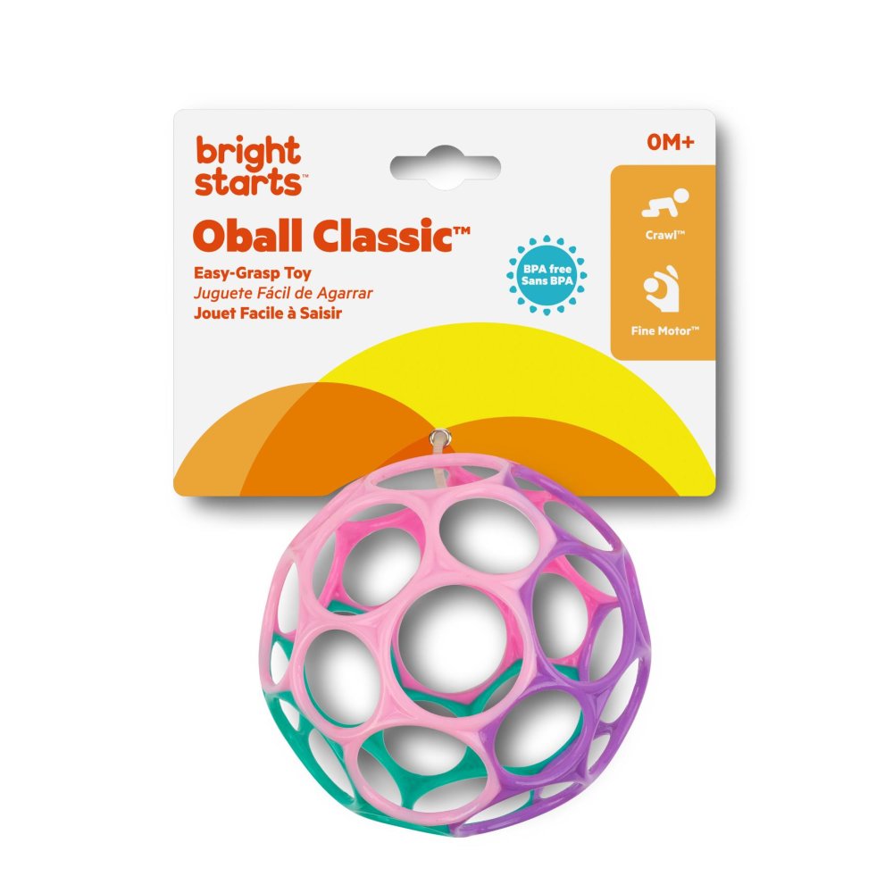 Oball Original klassiek easy grip roze/paars
