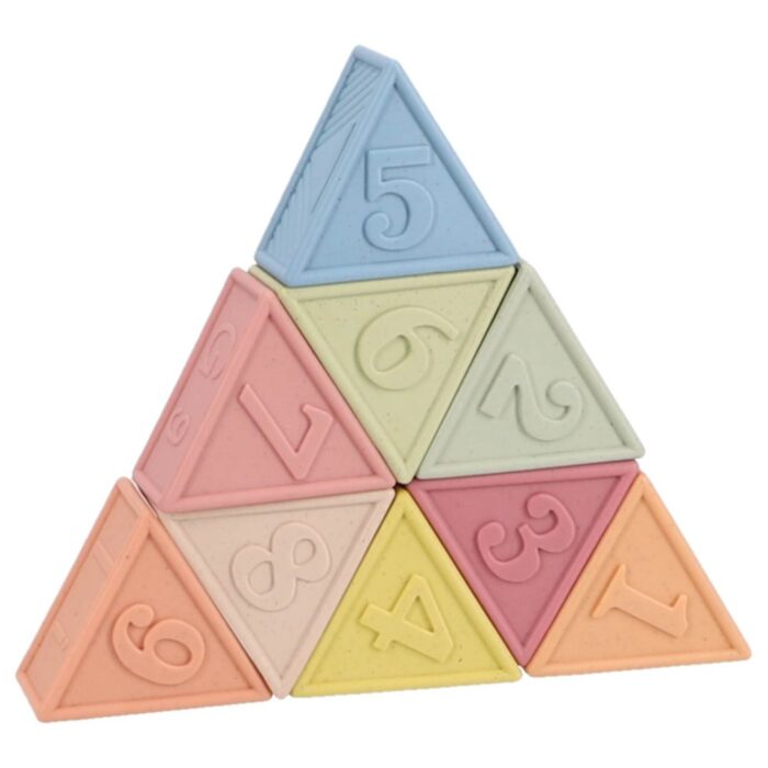 Jipy bioplastic 9 zachte blokken driehoek