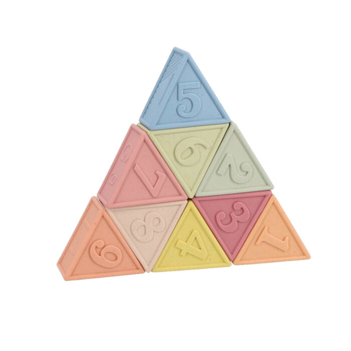 Jipy Bioplastic 9 zachte blokken driehoek - Afbeelding 2