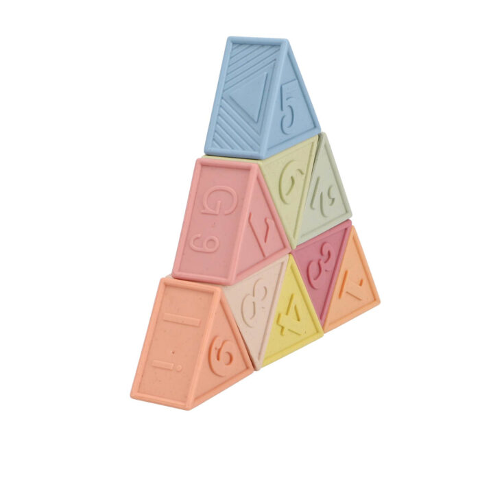 Jipy Bioplastic 9 zachte blokken driehoek - Afbeelding 3