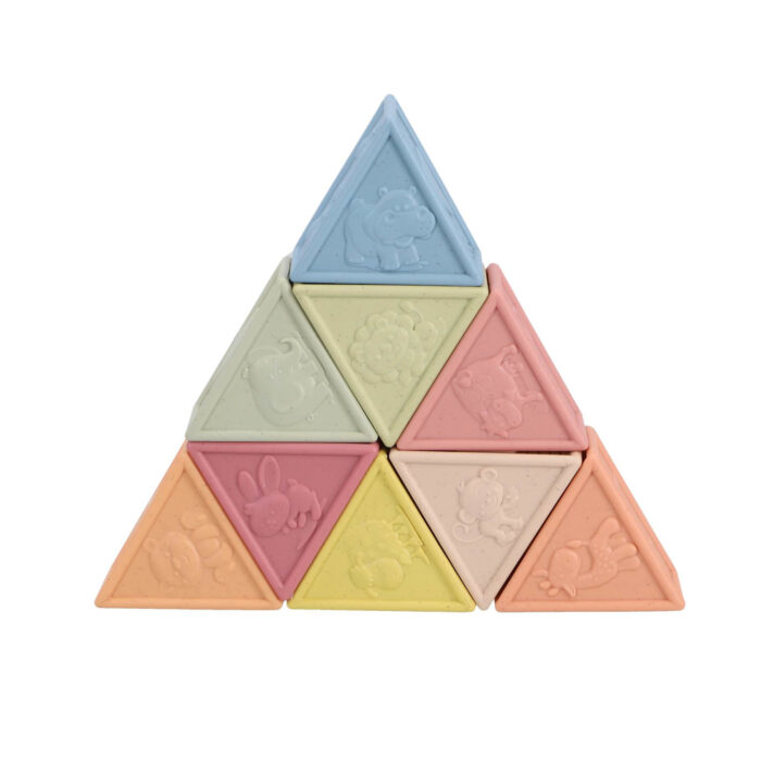 Jipy Bioplastic 9 zachte blokken driehoek - Afbeelding 4