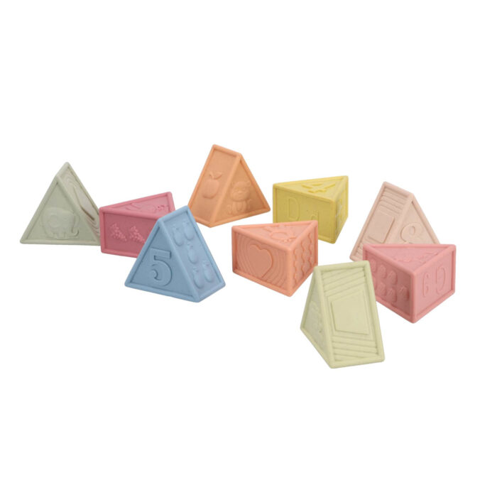 Jipy Bioplastic 9 zachte blokken driehoek - Afbeelding 6