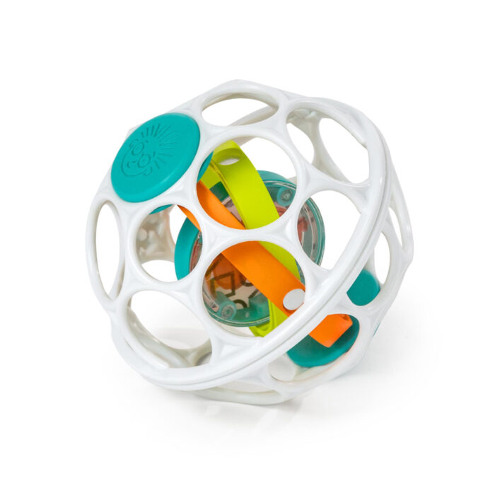 Oball Spinner Rattle wit/groen - Afbeelding 2
