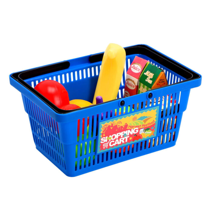 Winkelmandje gevuld blauw - Afbeelding 3