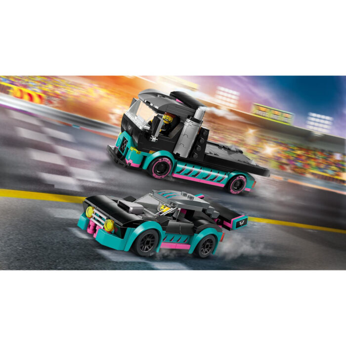 LEGO 60406 City Vehicle Raceauto En Transporttruck - Afbeelding 6