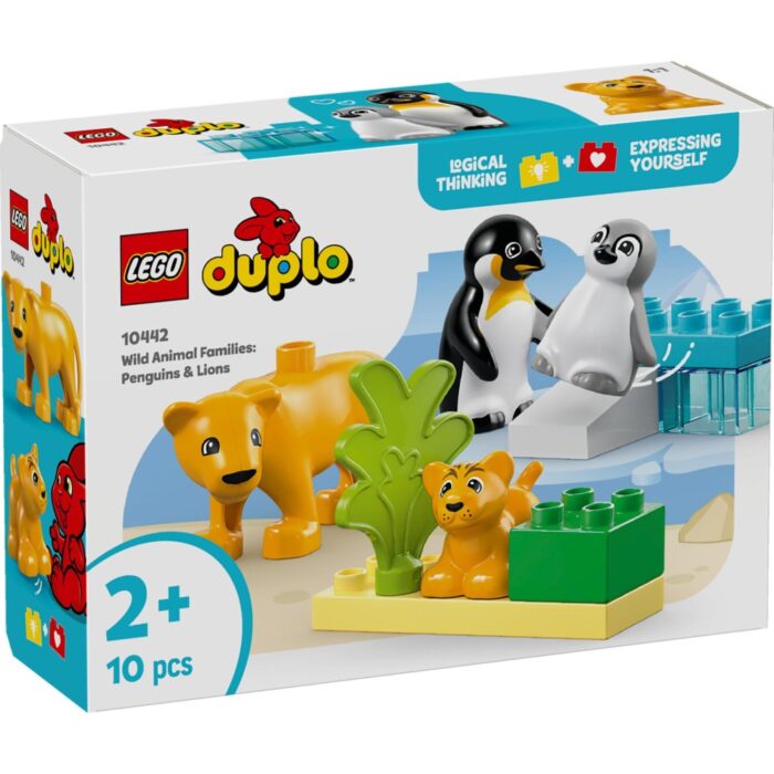 LEGO 10442 DUPLO Families van wilde dieren:  pinguïns en leeuwen