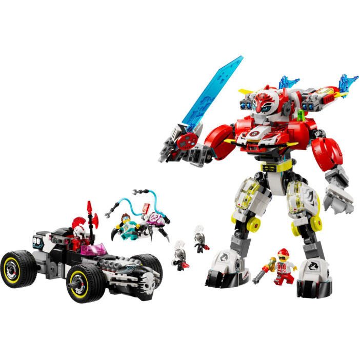 LEGO 71497 Dreamzzz Coopers tijgermecha en Zero's  hot rod auto - Afbeelding 2