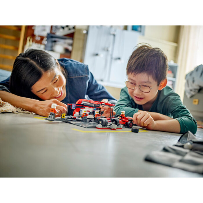 LEGO 60443 City F1 pitstop en pitcrew met Ferrari - Afbeelding 5