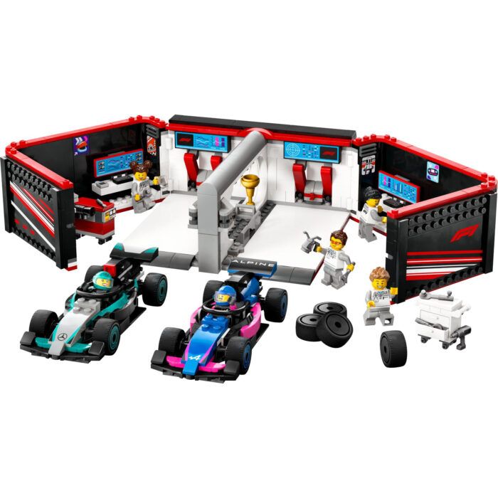 LEGO 60444 City F1® garage met Mercedes-AMG en Alpine auto's - Afbeelding 2