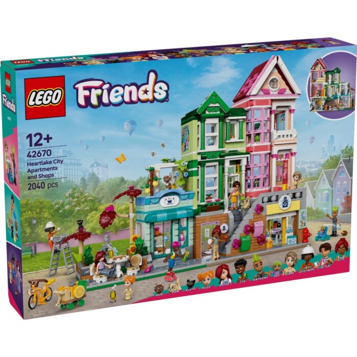 LEGO 42670 Friends Heartlake City appartementen en winkels