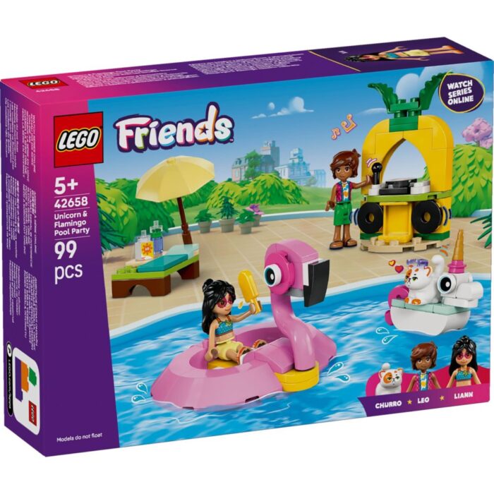 LEGO 42658 Friends Zwembadfeestje Met Flamingo En Eenhoorn